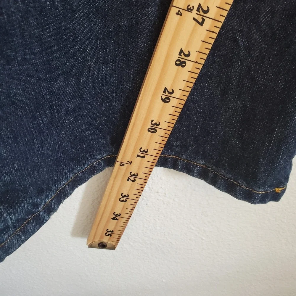 Tommy Hilfiger Jeans Mens 40x32 Blue‎ Relaxed Freedom Baggy Denim Whiskers Fade